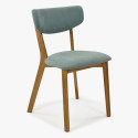 Krzesło tapicerowane, nogi dębowe, Amisa jasnozielone , {PARENT_CATEGORY_NAME - 1