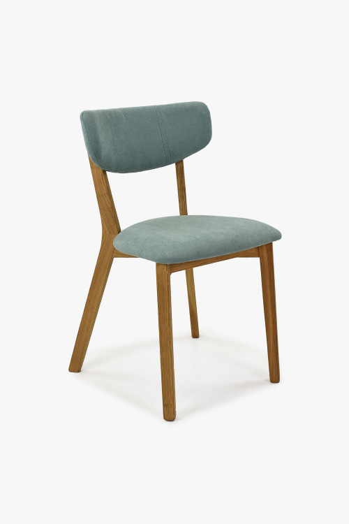 Krzesło tapicerowane, nogi dębowe, Amisa jasnozielone , {PARENT_CATEGORY_NAME - 1