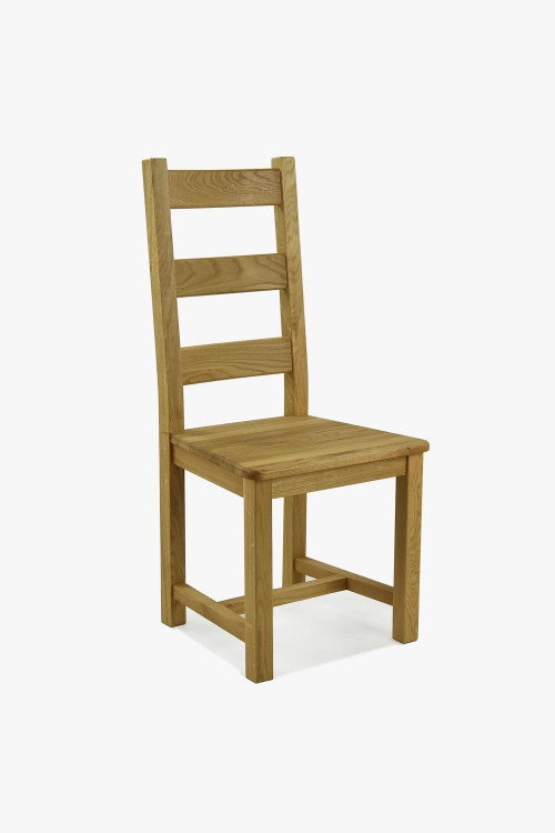 Krzesło z litego drewna dębowego, Ledder