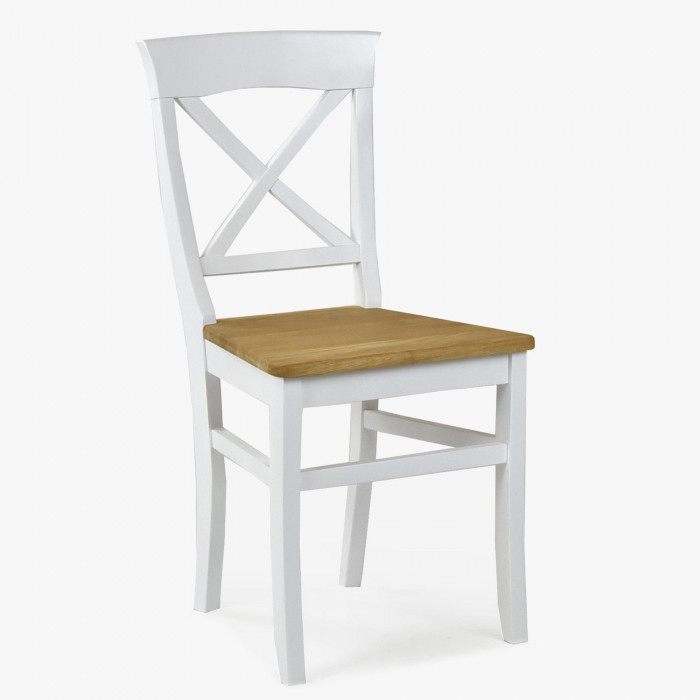 Krzesło dębowe Torina dąb + białe , {PARENT_CATEGORY_NAME - 1