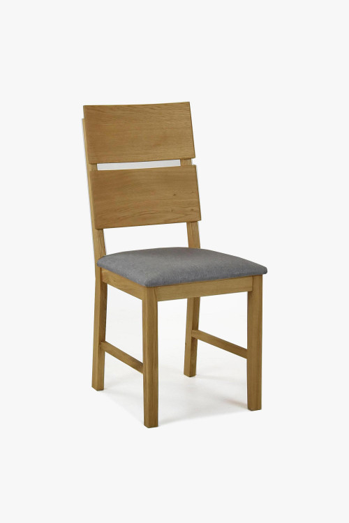 Krzesło dębowe Nora - szare - MEGA akcja , {PARENT_CATEGORY_NAME - 1