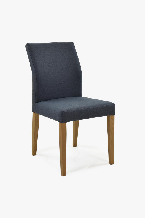 Nowoczesne krzesło tapicerowane antracytowe, Skagen