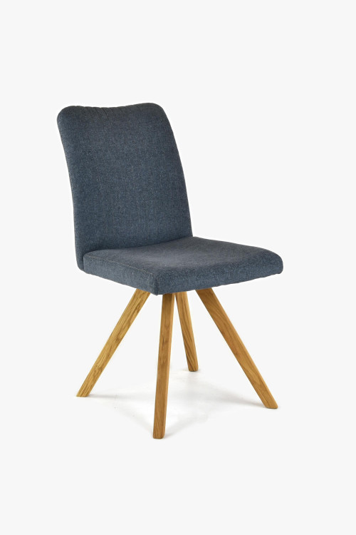 Krzesło nogi dębowe, ciemnoniebieskie, easy clean Paris , {PARENT_CATEGORY_NAME - 1