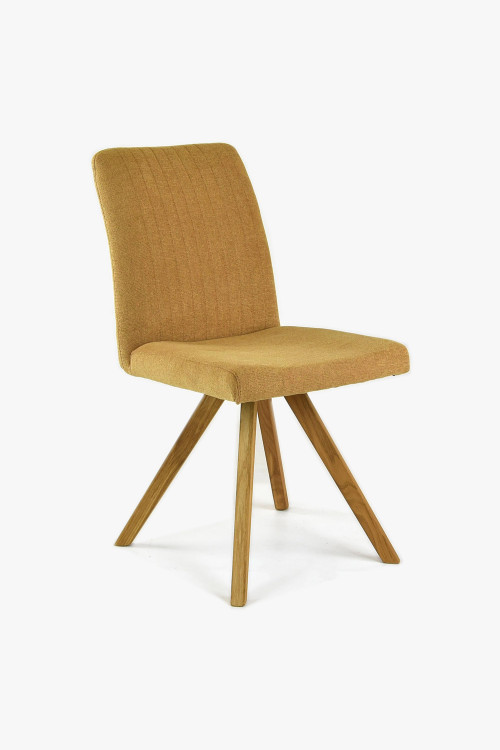 Krzesło nogi dębowe musztardowe, easy clean Paris , {PARENT_CATEGORY_NAME - 1