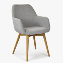 Designerskie krzesło z podłokietnikami, Sky jasnoszary , {PARENT_CATEGORY_NAME - 1