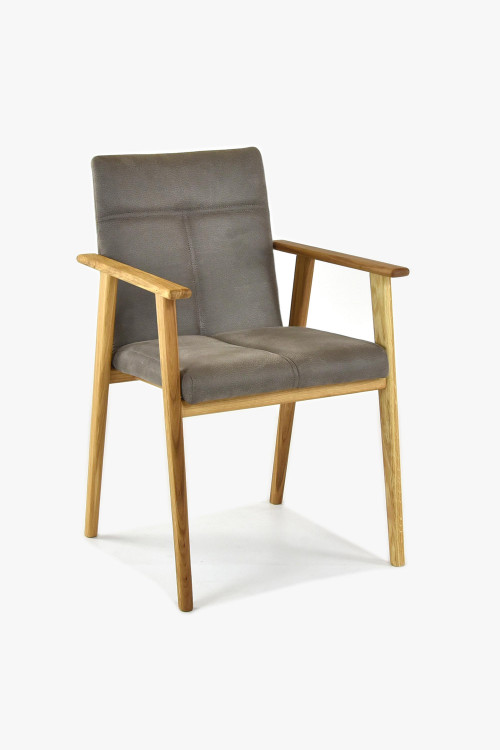 Krzesło dębowe z podłokietnikami do jadalni, Alina Tauper , {PARENT_CATEGORY_NAME - 1