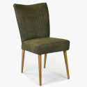 Eleganckie krzesło valencia - okrągłe nogi z dębu, oliwka , {PARENT_CATEGORY_NAME - 1