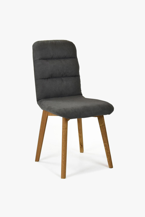 Wygodne krzesło, tapicerowane, nogi dębowe Orlando