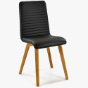 Krzesło z prawdziwej skóry w kolorze czarnym-Arosa , {PARENT_CATEGORY_NAME - 1
