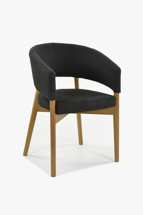 Luksusowe krzesło do jadalni czarne- LILY