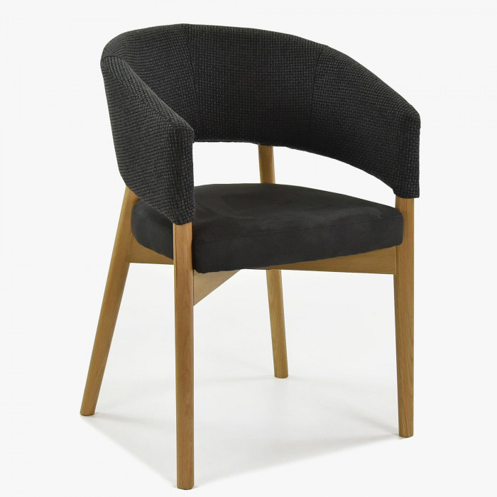 Luksusowe krzesło do jadalni czarne- LILY , {PARENT_CATEGORY_NAME - 1