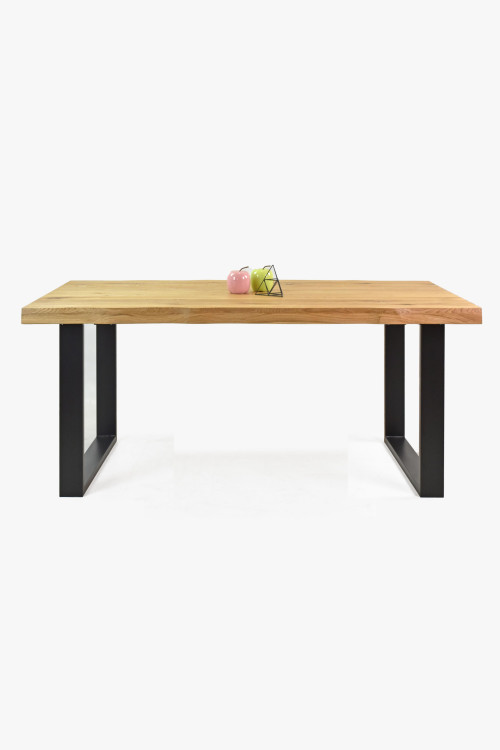 Stół do jadalni wykonany z drewna dębowego 180 x 90 cm,