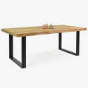 Stół do jadalni wykonany z drewna dębowego 180 x 90 cm, , {PARENT_CATEGORY_NAME - 5