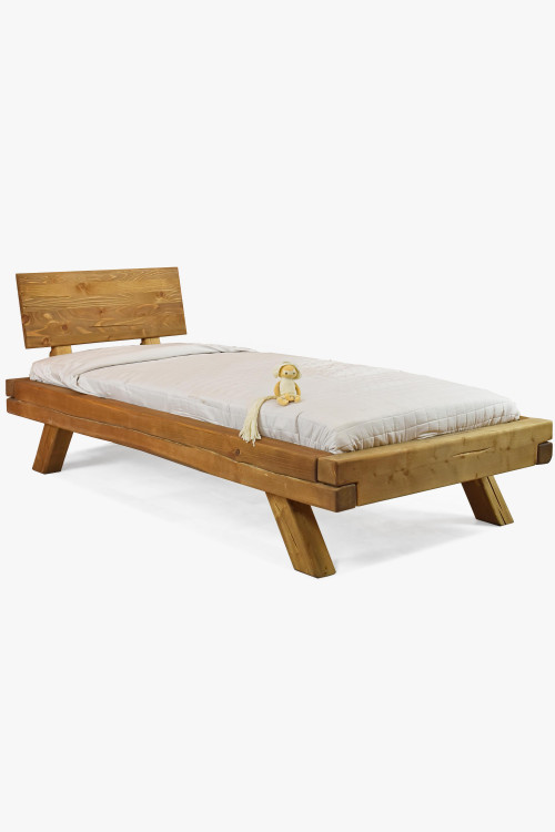 Łóżko pojedyncze z świerkowych belek Miky 90 x 200 cm , {PARENT_CATEGORY_NAME - 0