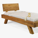 Łóżko pojedyncze z świerkowych belek Miky 90 x 200 cm , {PARENT_CATEGORY_NAME - 2