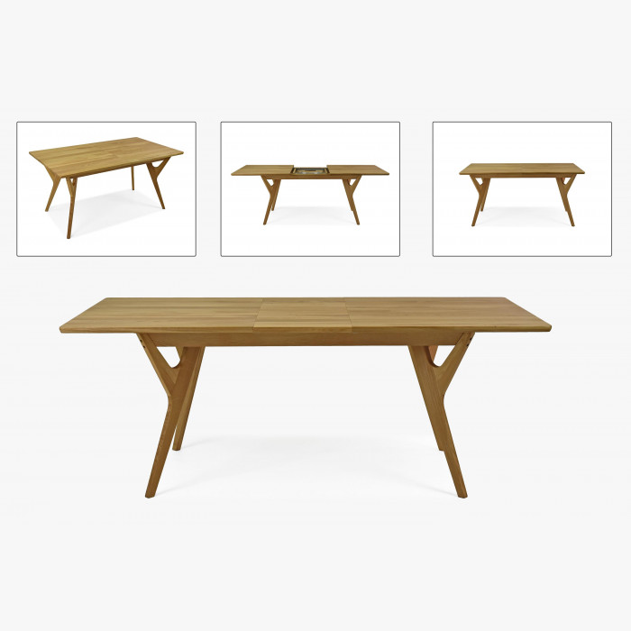 Solidny dębowy stół do jadalni, Avano 160-200 x 90 cm , {PARENT_CATEGORY_NAME - 7