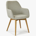 Designerskie krzesło z podłokietnikami, Sky beżowy , {PARENT_CATEGORY_NAME - 0