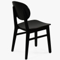 Czarne krzesło do jadalni z litego drewna Pure , {PARENT_CATEGORY_NAME - 7