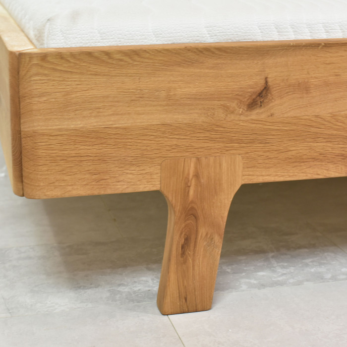 Łóżko pojedyncze wykonane z litego drewna dębowego 90 x 200 cm , {PARENT_CATEGORY_NAME - 5