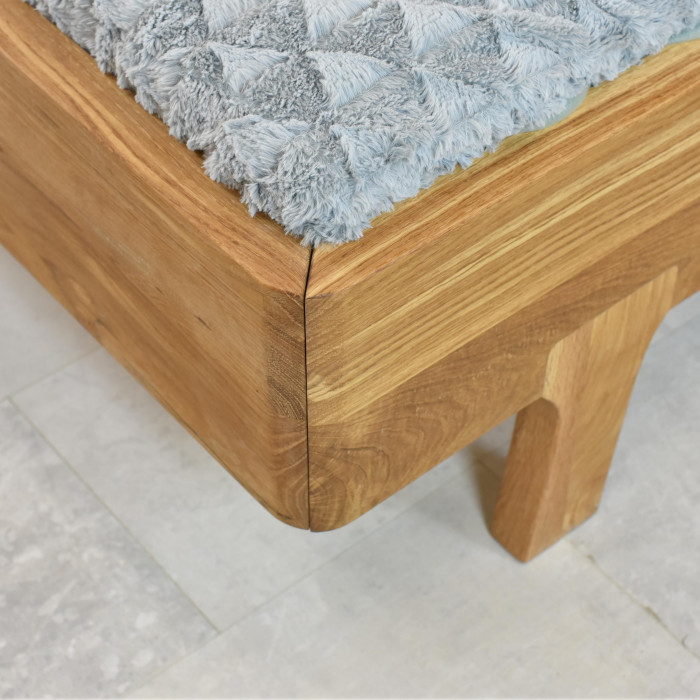 Łóżko pojedyncze wykonane z litego drewna dębowego 90 x 200 cm , {PARENT_CATEGORY_NAME - 9