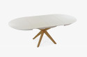 Okrągły stół do jadalni w kolorze białym - składany Ø127 cm , {PARENT_CATEGORY_NAME - 10
