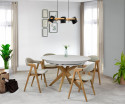 Okrągły stół do jadalni w kolorze białym - składany Ø127 cm , {PARENT_CATEGORY_NAME - 14