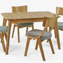 Rozkładany stół wykonany z litego drewna 120 x 80 Ori , {PARENT_CATEGORY_NAME - 2