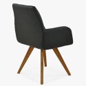 Krzesła do jadalni obite czarną tkaniną, Nebolo , {PARENT_CATEGORY_NAME - 1