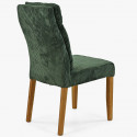Zielone krzesło Balou na dębowych nogach, tkanina sztruksowa , {PARENT_CATEGORY_NAME - 1