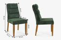 Zielone krzesło Balou na dębowych nogach, tkanina sztruksowa , {PARENT_CATEGORY_NAME - 7