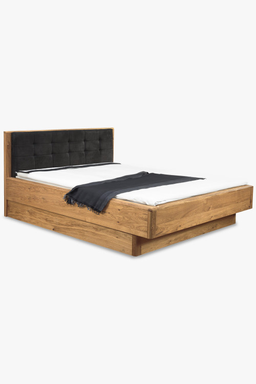 Łóżko z litego drewna dębowego z miejscem do przechowywania , Texas 200 cm , {PARENT_CATEGORY_NAME - 0