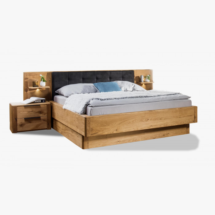 Łóżko z litego drewna dębowego z miejscem do przechowywania , Texas 200 cm , {PARENT_CATEGORY_NAME - 1