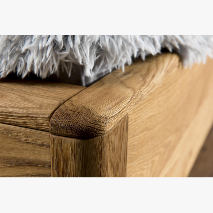 Łóżko z litego drewna dębowego z miejscem do przechowywania , Texas 200 cm , {PARENT_CATEGORY_NAME - 3