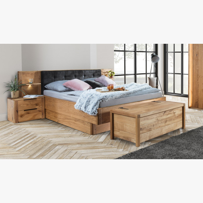 Łóżko z litego drewna dębowego z miejscem do przechowywania , Texas 200 cm , {PARENT_CATEGORY_NAME - 6