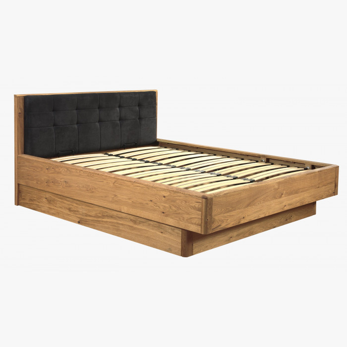 Łóżko z litego drewna dębowego z miejscem do przechowywania , Texas 200 cm , {PARENT_CATEGORY_NAME - 8