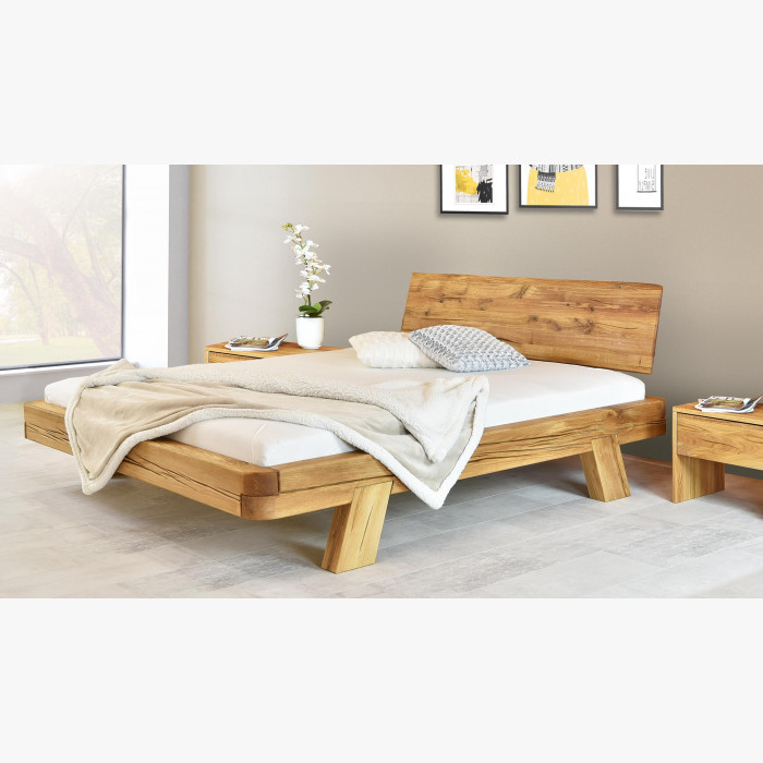 Luksusowe łóżko dębowe z belek, Mia 140 x 200 cm , {PARENT_CATEGORY_NAME - 3