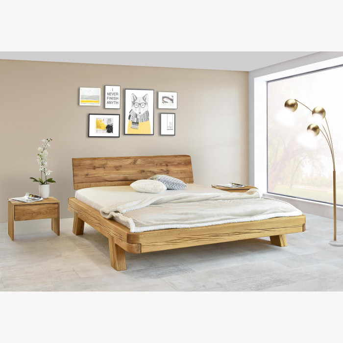 Luksusowe łóżko dębowe z belek, Mia 140 x 200 cm , {PARENT_CATEGORY_NAME - 4