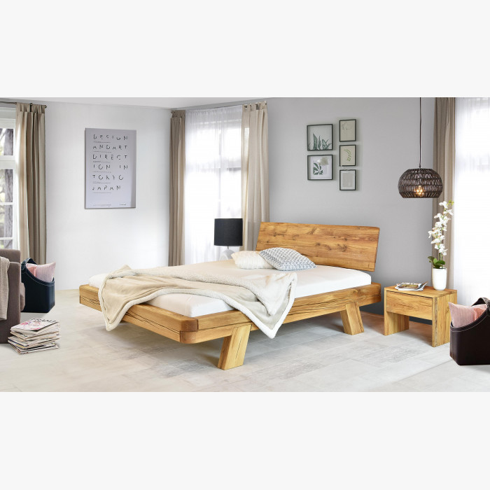 Luksusowe łóżko dębowe z belek, Mia 140 x 200 cm , {PARENT_CATEGORY_NAME - 14