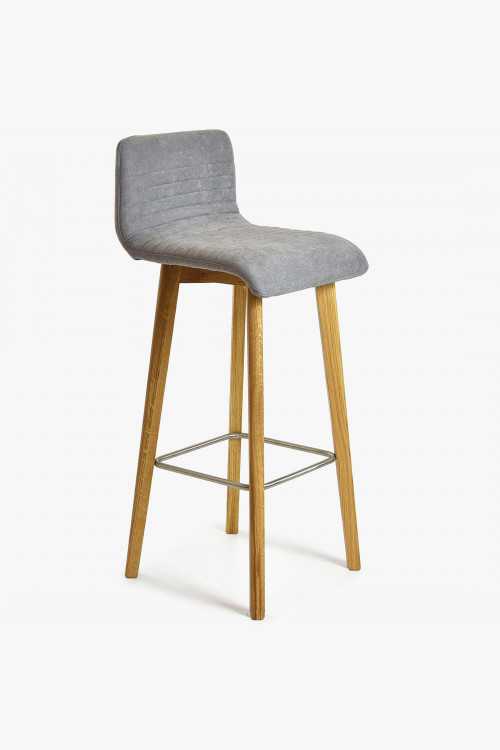 Krzesło barowe dąb, jasnoszare Arosa , {PARENT_CATEGORY_NAME - 1