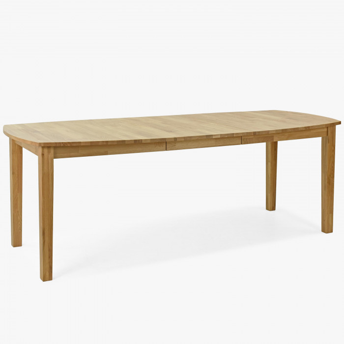Drewniany stół rozkładany dębowy 160 - 210 cm, lakier mat , {PARENT_CATEGORY_NAME - 0