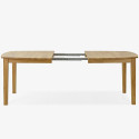 Drewniany stół rozkładany dębowy 160 - 210 cm, lakier mat , {PARENT_CATEGORY_NAME - 10