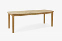Drewniany stół rozkładany dębowy 160 - 210 cm, lakier mat , {PARENT_CATEGORY_NAME - 12