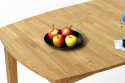 Drewniany stół rozkładany dębowy 160 - 210 cm, lakier mat , {PARENT_CATEGORY_NAME - 13