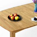 Drewniany stół rozkładany dębowy 160 - 210 cm, lakier mat , {PARENT_CATEGORY_NAME - 14