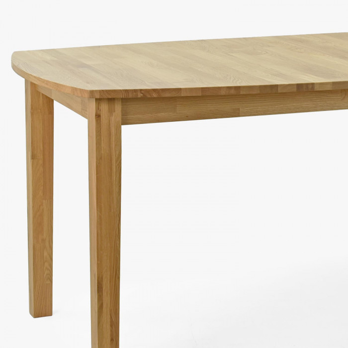 Drewniany stół rozkładany dębowy 160 - 210 cm, lakier mat , {PARENT_CATEGORY_NAME - 15