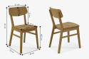 Krzesło wykonane z drewna dębowego Vilus , {PARENT_CATEGORY_NAME - 5