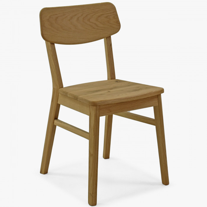 Drewniany zestaw 4 krzeseł i stołu wykonany z litego drewna dębowego , {PARENT_CATEGORY_NAME - 4