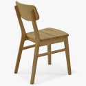 Drewniany zestaw 4 krzeseł i stołu wykonany z litego drewna dębowego , {PARENT_CATEGORY_NAME - 7