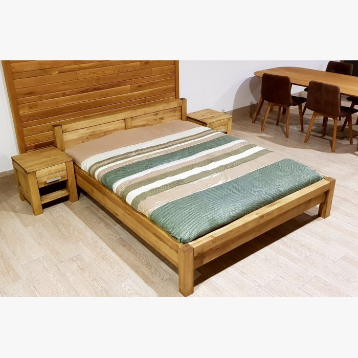 Łóżko z litego drewna bukowego, kolor Antik, 140 x 200 cm , {PARENT_CATEGORY_NAME - 1