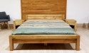 Łóżko z litego drewna bukowego, kolor Antik, 140 x 200 cm , {PARENT_CATEGORY_NAME - 2